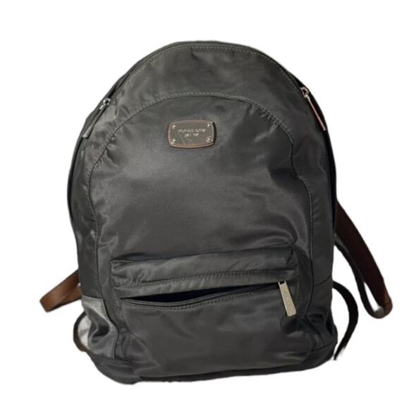 Michael Kors Women's Jet Set Black Large Nylon Backpack - Picture 1 of 4